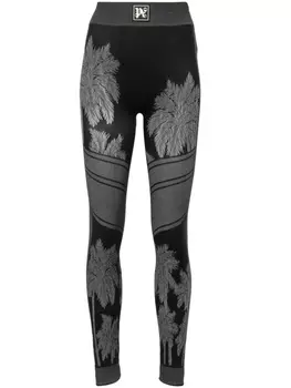Palm Angels лыжные легинсы Palm Baselayer, черный