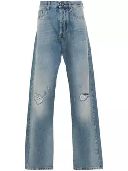 Palm Angels прямые джинсы средней посадки, синий