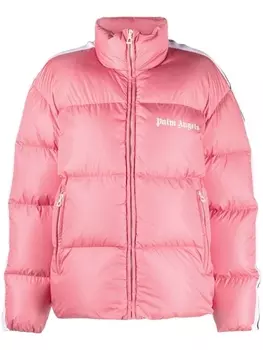 Palm Angels пуховик на молнии, розовый