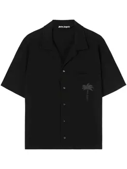 Palm Angels рубашка Palms Bowling, черный