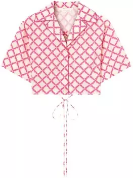 Palm Angels рубашка с логотипом, розовый