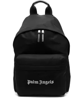 Palm Angels рюкзак с вышитым логотипом, черный
