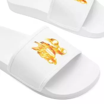 Palm Angels Шлепанцы для бассейна Flame, белый