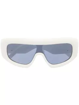 Palm Angels солнцезащитные очки Carmel в массивной оправе, белый