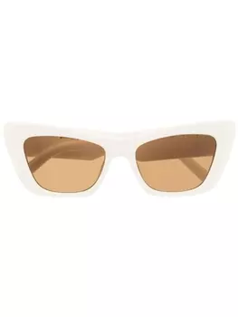 Palm Angels солнцезащитные очки Hermosa в квадратной оправе, нейтральный цвет