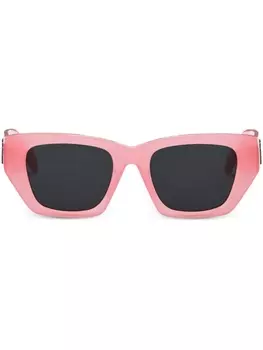 Palm Angels солнцезащитные очки Hinkley в квадратной оправе, розовый