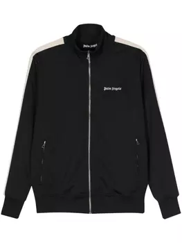 Palm Angels спортивная куртка с логотипом и полосками, черный