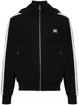 Palm Angels спортивная куртка с монограммой, черный