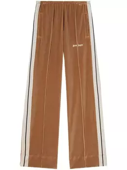 Palm Angels спортивные брюки прямого кроя, коричневый