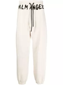 Palm Angels спортивные брюки с логотипом, белый