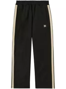 Palm Angels спортивные брюки с вышитой монограммой, черный