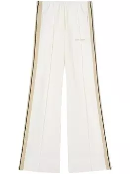 Palm Angels спортивные брюки с вышитым логотипом, белый