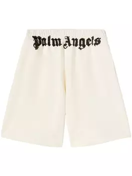 Palm Angels спортивные шорты с логотипом, белый