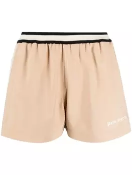 Palm Angels спортивные шорты с полосками, нейтральный цвет