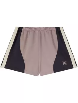 Palm Angels спортивные шорты в стиле колор-блок, фиолетовый