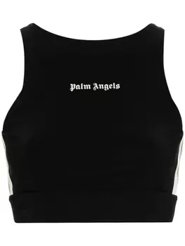 Palm Angels спортивный топ с логотипом, белый