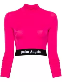 Palm Angels спортивный топ с логотипом, розовый