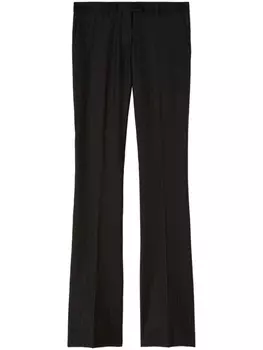 Palm Angels строгие брюки в тонкую полоску, черный