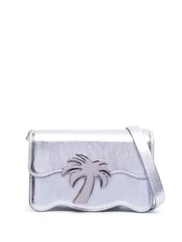 Palm Angels сумка через плечо Palm Beach с эффектом металлик, серебристый