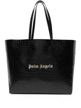 Palm Angels сумка-тоут с логотипом, черный