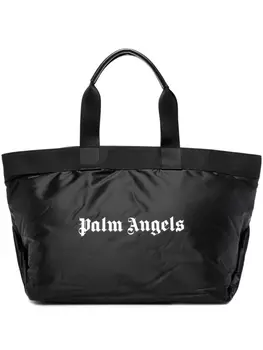 Palm Angels сумка-тоут с логотипом, черный