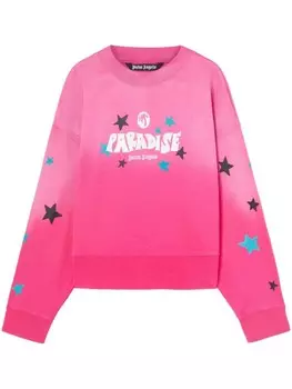 Palm Angels толстовка Paradise Palm, розовый