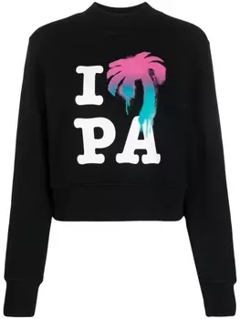 Palm Angels толстовка с логотипом, черный