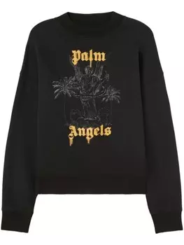 Palm Angels толстовка с логотипом, черный