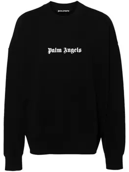 Palm Angels толстовка с логотипом, черный