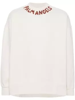 Palm Angels толстовка с логотипом, нейтральный цвет