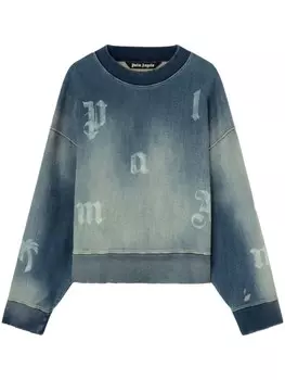Palm Angels толстовка с логотипом, синий