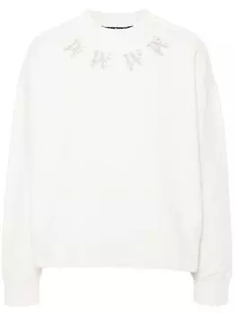 Palm Angels толстовка с монограммой, нейтральный цвет