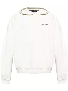 Palm Angels толстовка с вышитым логотипом, белый