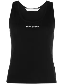 Palm Angels топ с логотипом, черный