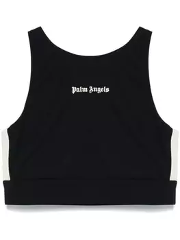 Palm Angels топ с логотипом, черный