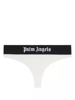 Palm Angels трусы-бразилиана с логотипом на поясе, белый