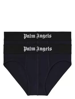 Palm Angels трусы-брифы с логотипом, синий
