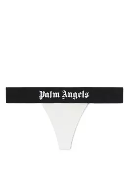 Palm Angels трусы-стринги с логотипом, белый