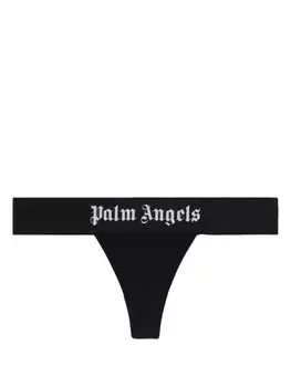 Palm Angels трусы-стринги с логотипом, черный