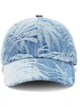 Palm Angels жаккардовая бейсболка, синий