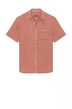 Palma рубашка из льна Faherty, cedar rose