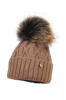 PALMERA детская шерстяная шапка Jamiks, коричневый