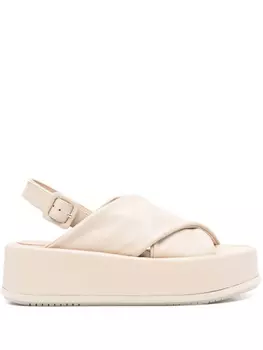 Paloma Barcel сандалии Basima на платформе, нейтральный цвет