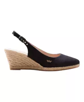 Паломера эспадрильи на клиновидной подошве из холста VISCATA, черный