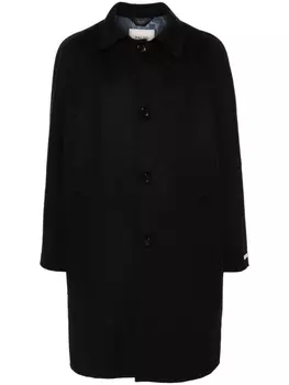 Palt однобортное пальто Marcello, черный