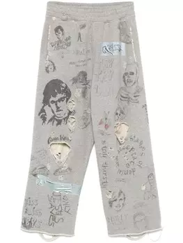 Paly брюки с принтом, серый