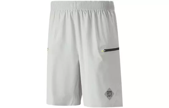 Pam X PAM Co-branded Version Casual Shorts Unisex Gray Puma, серый