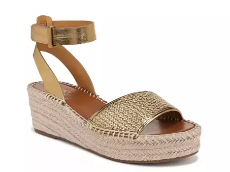 Pamala Wedge Сандалии Franco Sarto, Gold