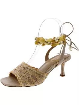 Pamela женские украшенные туфли на каблуках без застежек Sam Edelman, цвет linen raffia