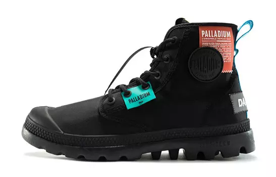 Pampa Canvas Shoes Unisex High-top Black Palladium